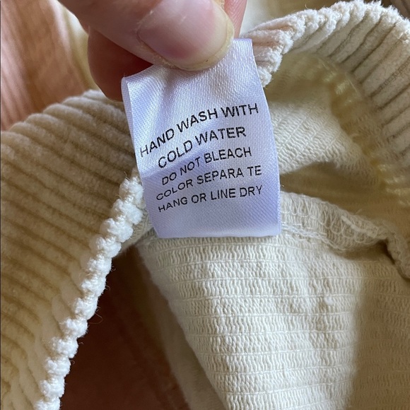 BiBi Pink and Brown Cream Fall Corduroy Utility Jacket - Picture 10 of 11